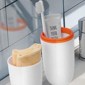 歯ブラシ立て 歯ブラシケース コップ バス用品 サニタリー ボックス 歯磨きコップ 携帯用 洗面所用品 旅行 りょこう 引っ越し 出張 衛生 送料無料