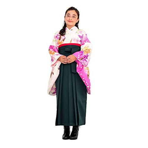 KYOETSU キョウエツ 女の子 150 袴 簡易袴 小学生 卒業式 セット KYOETSU 卒業式 袴 簡易袴 着付け簡単 安心の豪華5点フルセット