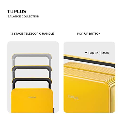 [TUPLUS] スーツケース ABS キャリーケース 大型 耐衝撃 キャリーバッグ 静音８輪 旅行 ビジネス 出張 TSAローク搭? 