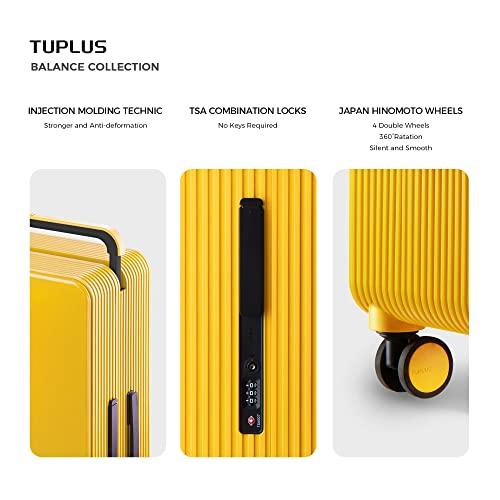 [TUPLUS] スーツケース ABS キャリーケース 大型 耐衝撃 キャリーバッグ 静音８輪 旅行 ビジネス 出張 TSAローク搭? 