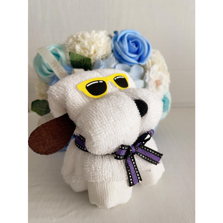 ミニタオル わんちゃん 犬 モチーフ ハンカチタオル 30cm×30cm ハンド