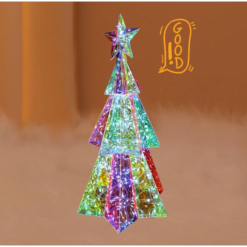 LEDウォーターツリー クリスマスツリー USB式 開閉ボタン付き