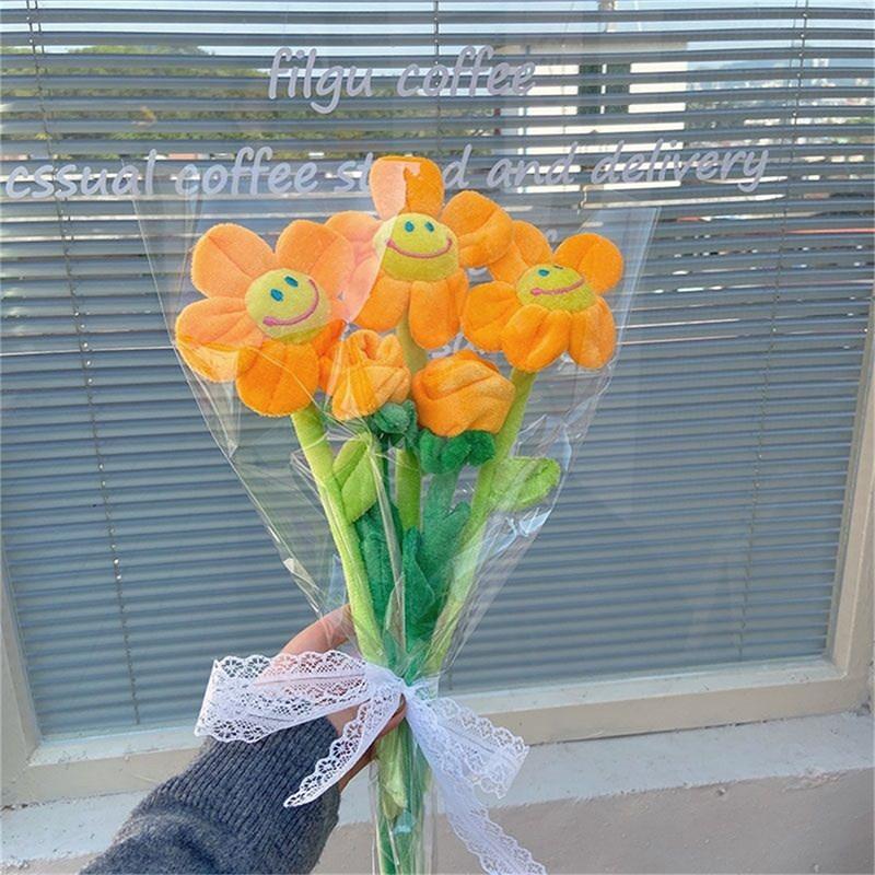 枯れない花束（5点セット） 枯れないブーケ 6colors｜blue おしゃれ かわいい 青 水色 造花