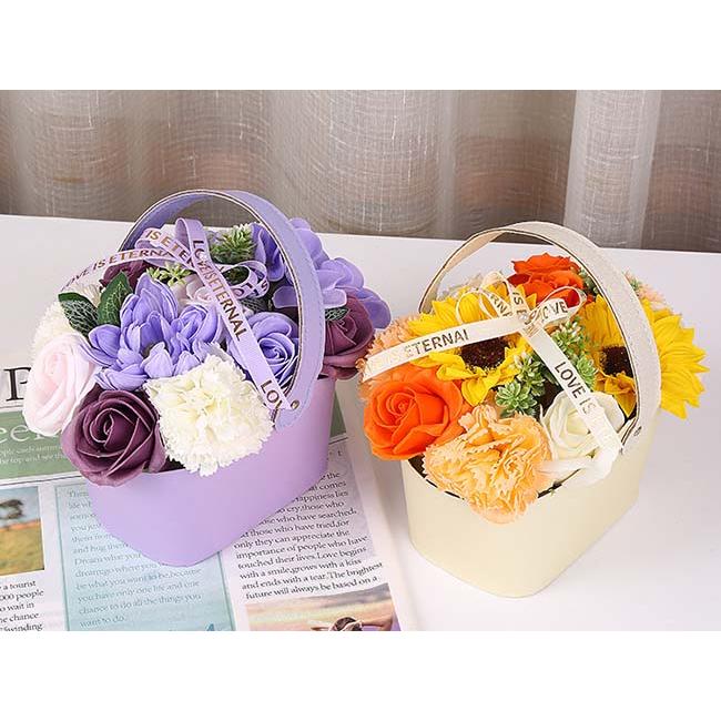 スーパーセール ソープフラワー バスケット 花かご ギフト シャボン