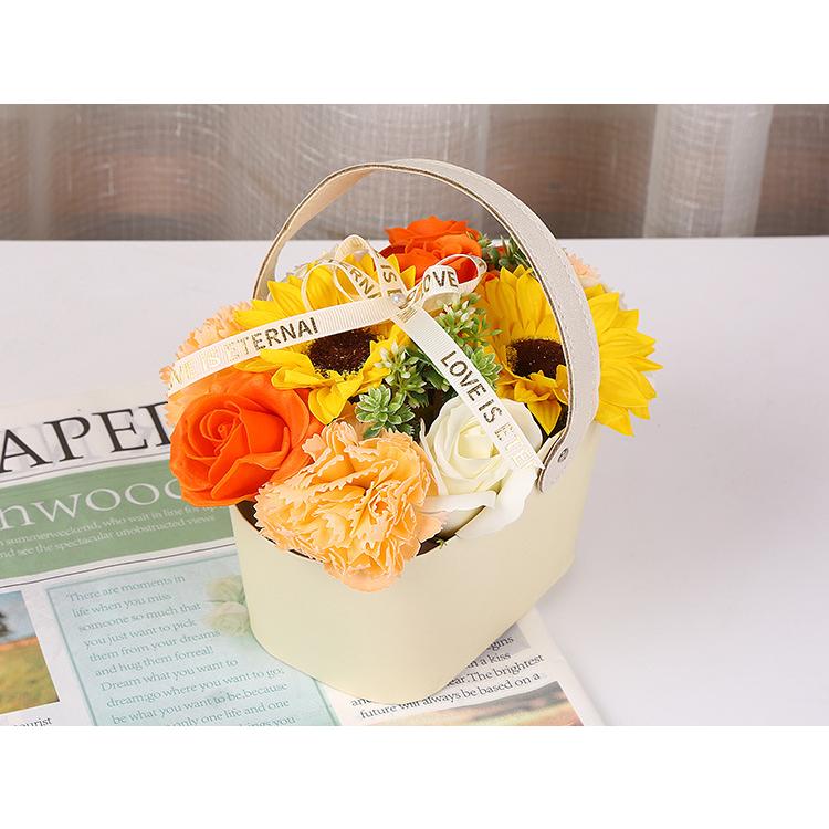 スーパーセール ソープフラワー バスケット 花かご ギフト シャボン