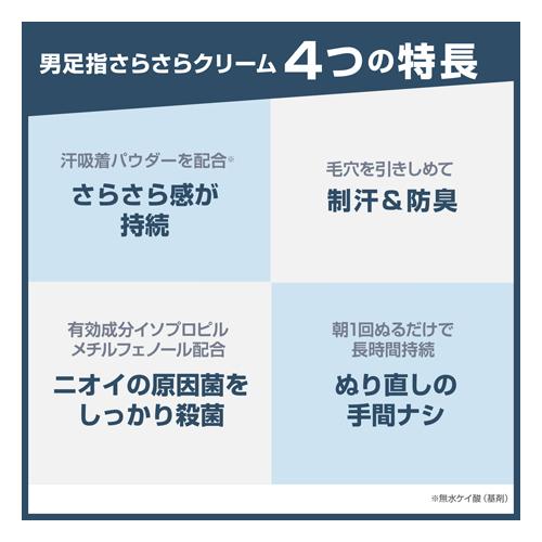 ■ポスト投函■デオナチュレ 男足指さらさらクリーム 30g【2個セット】|zagzag2|05