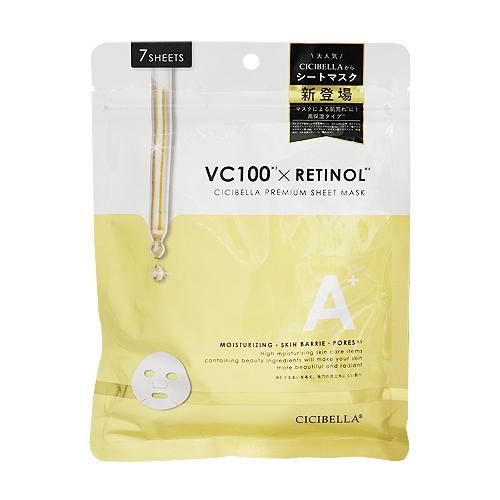 CICIBELLA(シシベラ) シートマスク VC100×レチノール 7枚入 CICIBELLA(シシベラ) シートマスク VC100×レチノール 7枚入