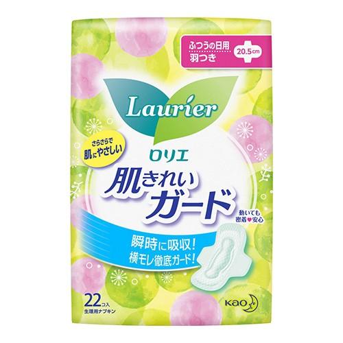 花王 ロリエ 肌キレイガード ふつうの日用 羽つき 22個入 ドラッグ