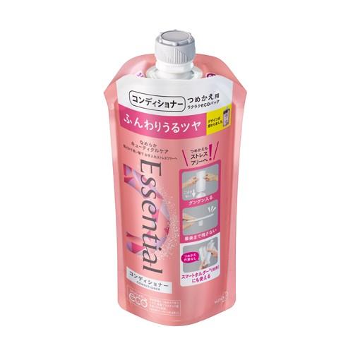 (花王)エッセンシャル ふんわりうるツヤ コンディショナー  詰替え 340ml｜zagzag