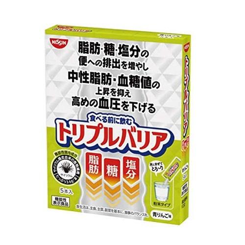 トリプルバリア (ポスト投函)(日清食品)トリプルバリア 青りんご味 5本