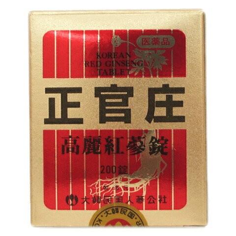 大木製薬 (第3類医薬品)正官庄 高麗紅参錠 200錠 : ザグザグ通販