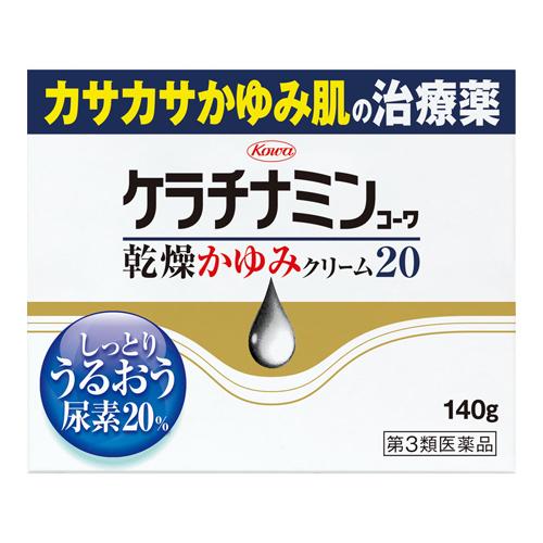 (第3類医薬品)ケラチナミンコーワ 乾燥かゆみクリーム 20 (140g)｜zagzag