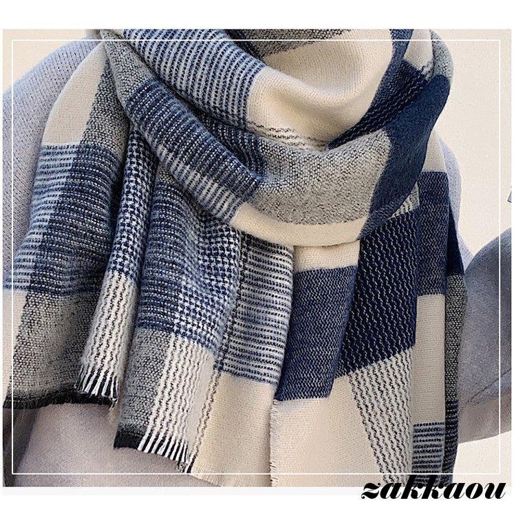 マフラー レディース チェック柄 無地 秋 冬 40代 かわいい