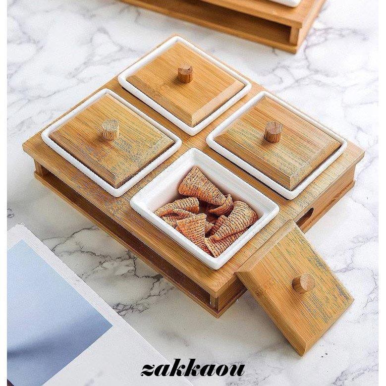 プレート 皿 仕切り 深め 蓋つき おしゃれ ステンレス 木製 フタ