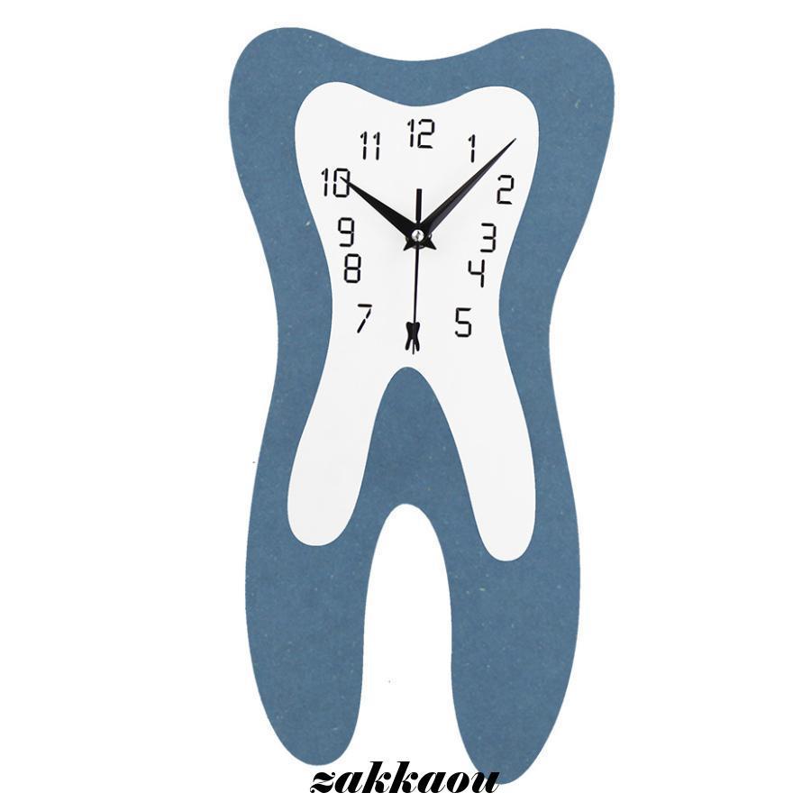 壁掛け時計 歯 北欧 掛け時計 おしゃれ 木製 モダン 歯科用