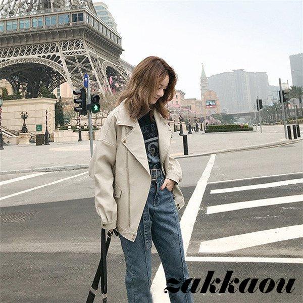 votole【ヴォトル】フェイクレザージャケット レザージャケット ライダース 革ジャン レディース バイク