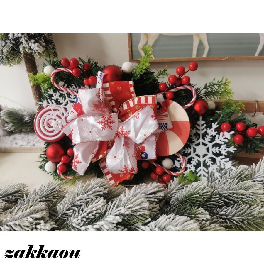 クリスマスリースクリスマススワッグ大きいオーナメントナチュラル