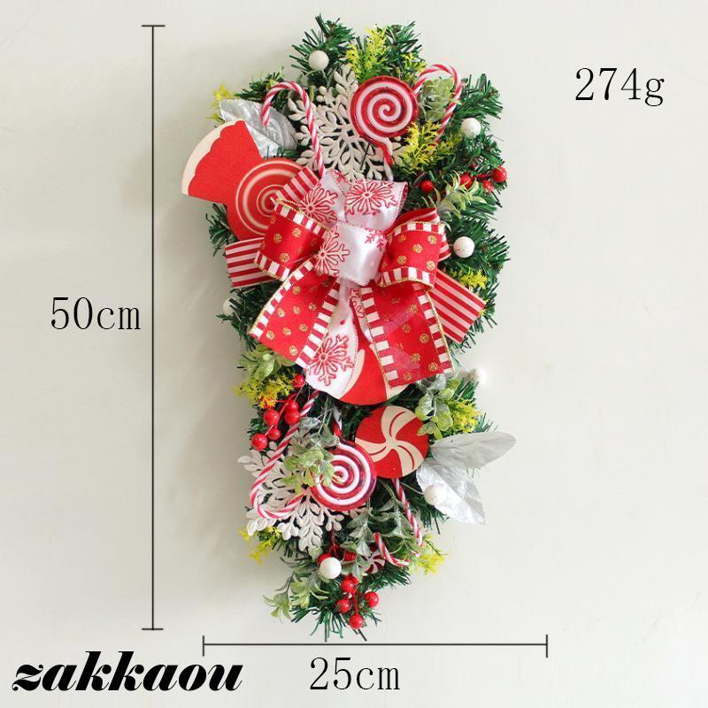 クリスマスリースクリスマススワッグ大きいオーナメントナチュラル