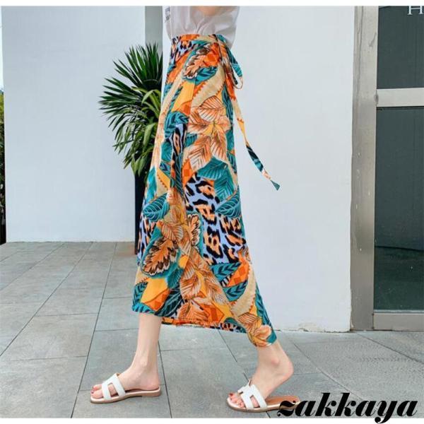 ロングスカート レディース 巻きスカート ラップスカート 体型