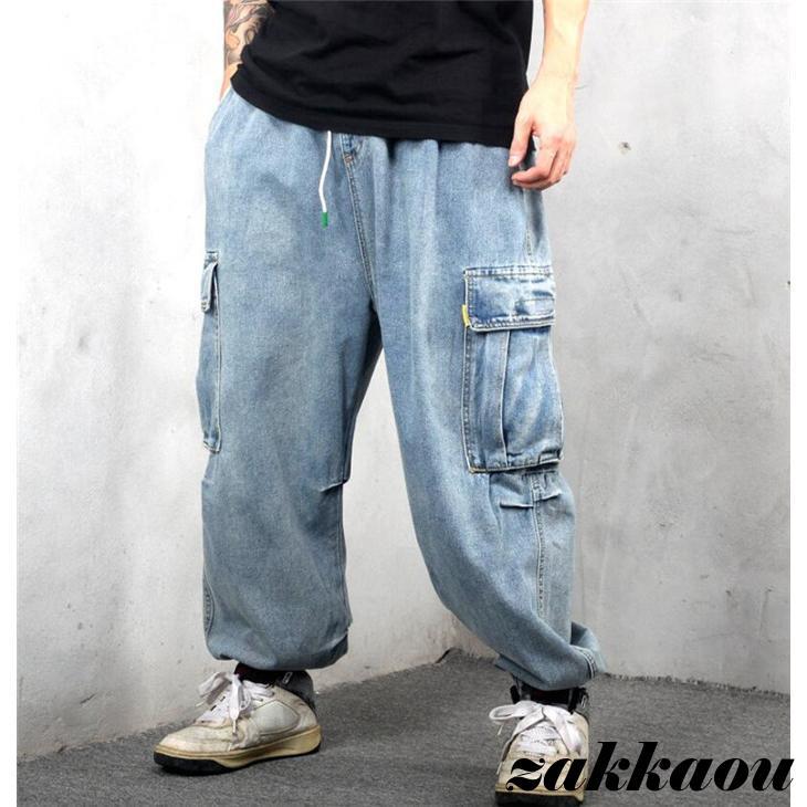 デニムパンツ メンズ デニム カーゴパンツ ズボン ジーンズ Gパン ジーパン ワイドパンツ カジュアル ゆる 大きいサイズ デニムパンツ メンズ デニム カーゴパンツ ズボン ジーンズ Gパン