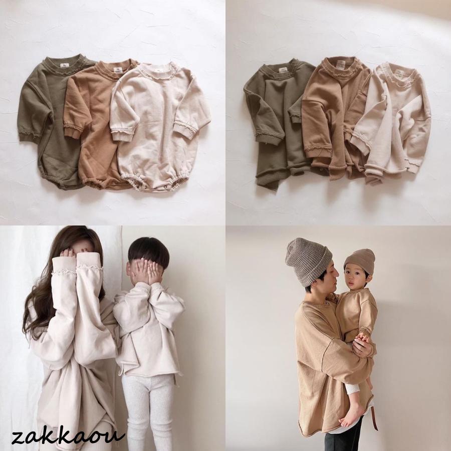 親子 ペアルック 赤ちゃん トレーナー 親子ペアルック トップス