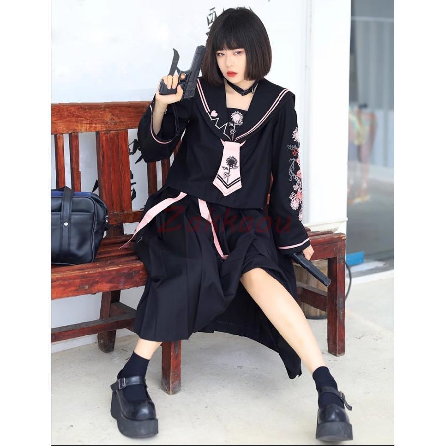 コスプレ セーラー服 制服 刺繍 大きいサイズ ヤンキー 不良 jk コスプレ セーラー服 制服 刺繍 大きいサイズ ヤンキー 不良 jk