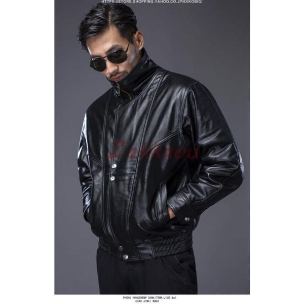 メンズ革ジャン 本革 秋冬 レザージャケット ライダースジャケット