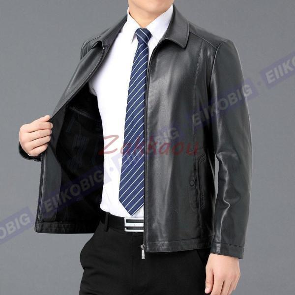 革ジャン 本革 ラム レザージャケット メンズ ビジネス フライト