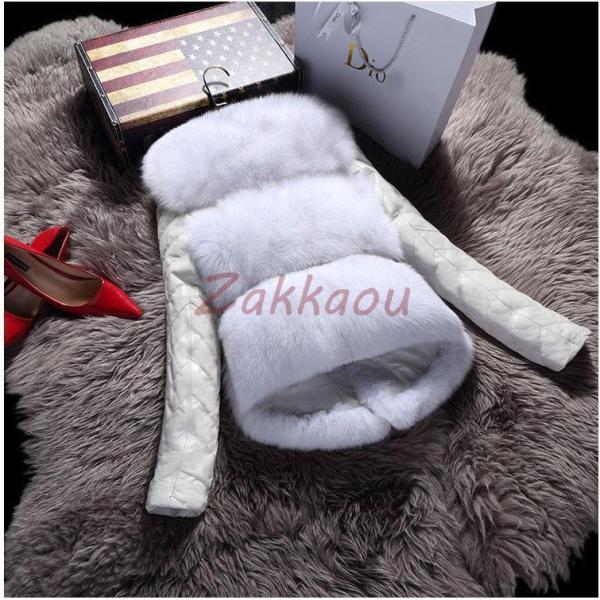 ノーブランド ファーコート ミンク 毛皮 テーラーカラー ハーフ丈 9 茶