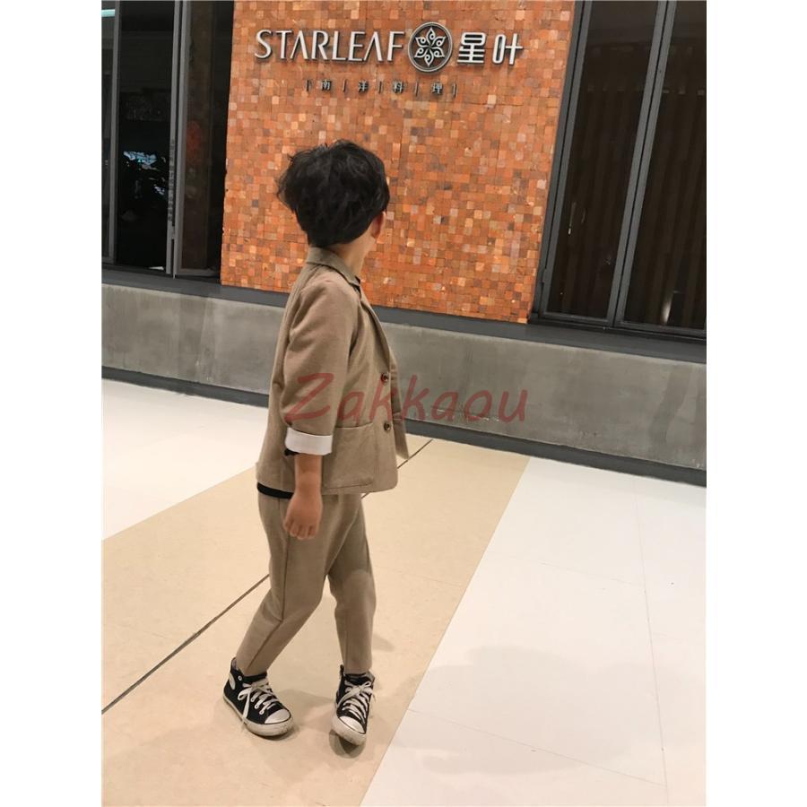 スーツ　子供服　男の子　キッズ　ジュニア　タキシード　フォーマル　卒業スーツ　ピアノ　発表会　結婚式　入学式　卒業式　七五三　セットアップ100-160の画像