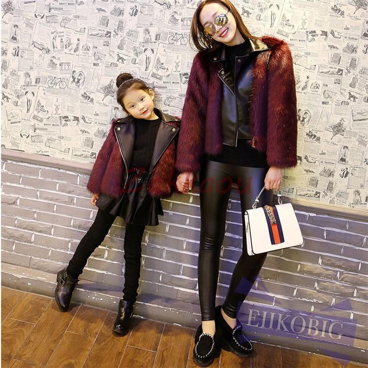 秋冬 キッズ ファーコート 毛皮コート 子供コート フェイクファー アウター ジャケット　暖かい ジュニア　アウター　可愛いの画像