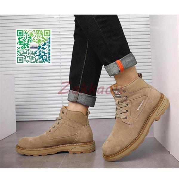 メンズ ショートブーツ ブーツ ワークブーツ 靴 豚革 レース