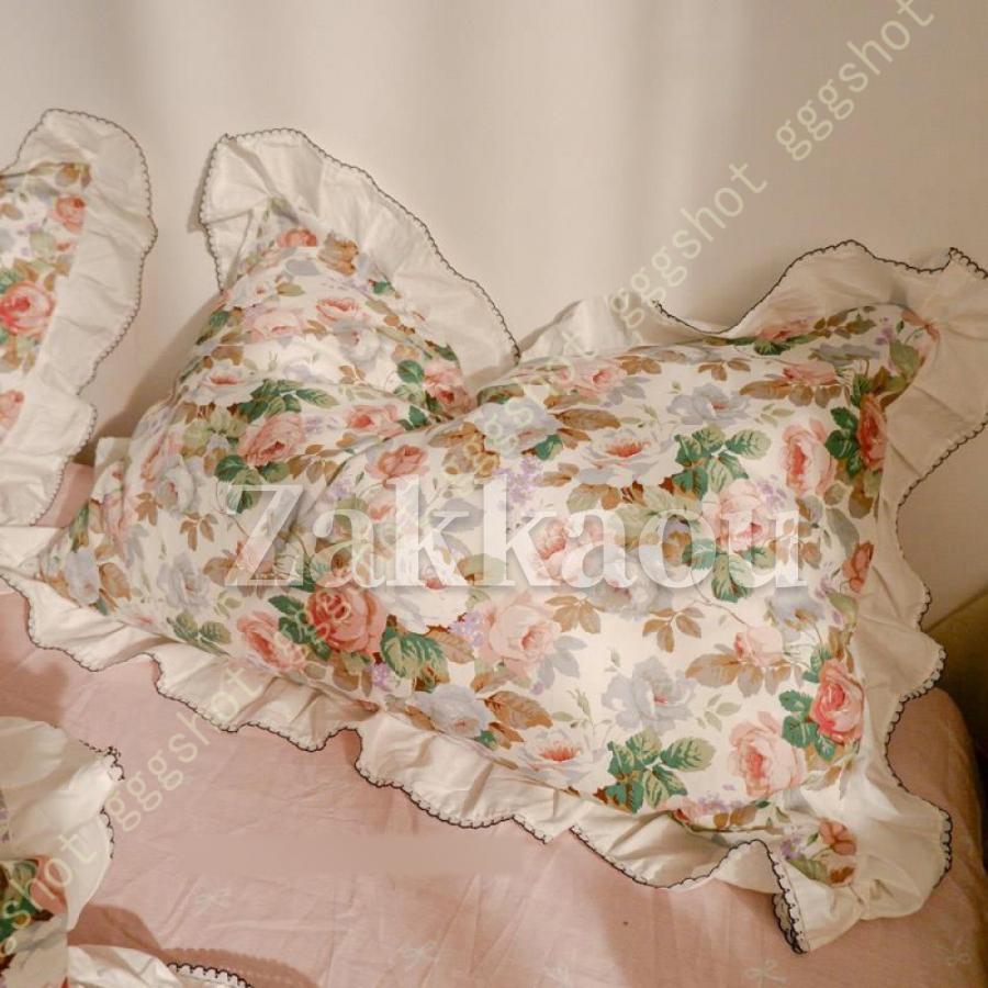 フリル付き花柄セミダブルカバーセット 楽天市場】＜まとめ買い最大10％OFF＞花柄フリル布団カバー