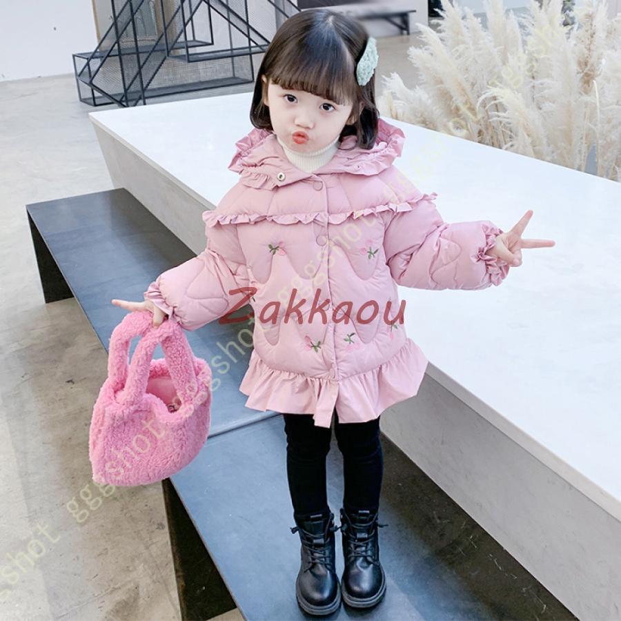 ライトダウン QPQPQ 子供服 冬服 中綿コート ロングダウンコート キッズ