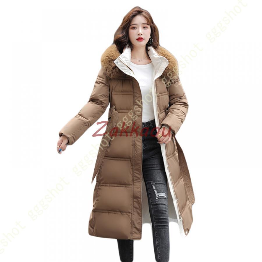 アウター ロング丈 ダウンコート 軽量 マキシ ダウン 保温 フード 防寒 可愛い 防風 冬 アウトドア シンプル レディース ミセス フォーマル 着痩せ デート | ブランド登録なし | 14