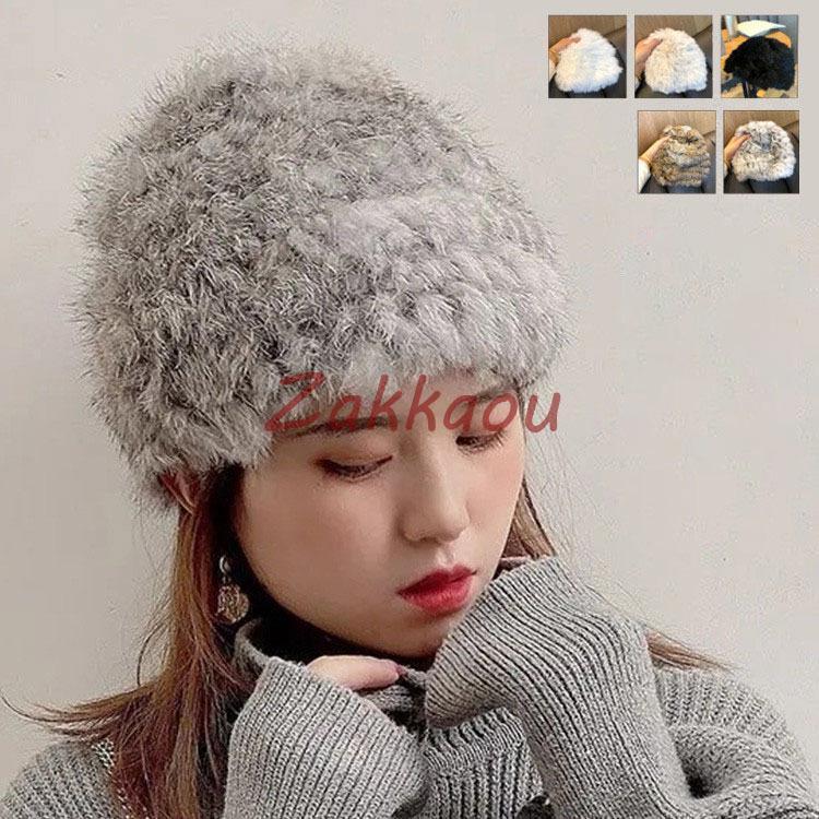 ファーキャップ 帽子 レディース 秋冬 ファー ハット ロシア帽 本物の