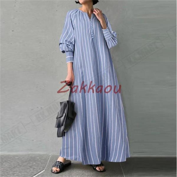 【未使用】ルグランブルー、ロングワンピース ダブルZIPニットロングワンピース[品番：MKSW0056370]｜EVRIS