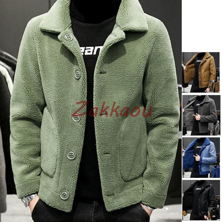 メンズ革ジャン ムートンコート レザージャケット 裏起毛 ムートン