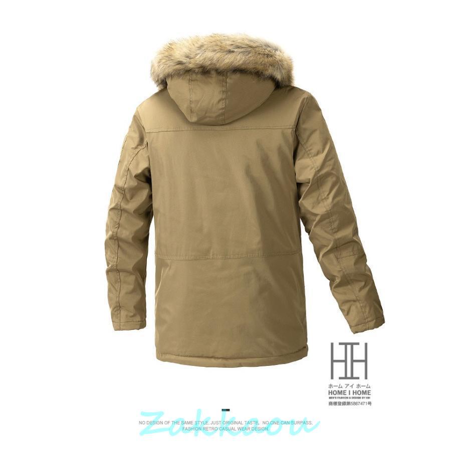中綿コート メンズ ミリタリージャケット 中綿ジャケット フード