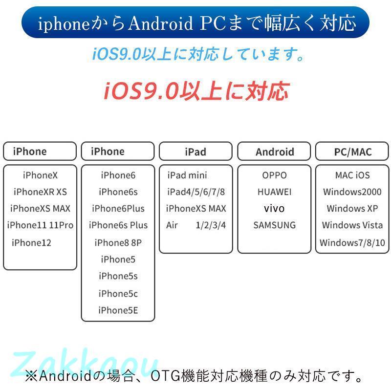 USBメモリ 専用アプリ不要 4in1 256G 128GB 64GB USB3.0高速