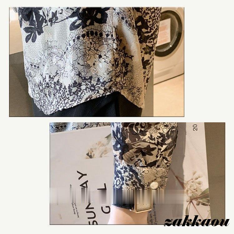 ブラウス レディース トップス レース 柄 スタンドカラー モック ブラウス レディース トップス レース 柄 スタンドカラー モック