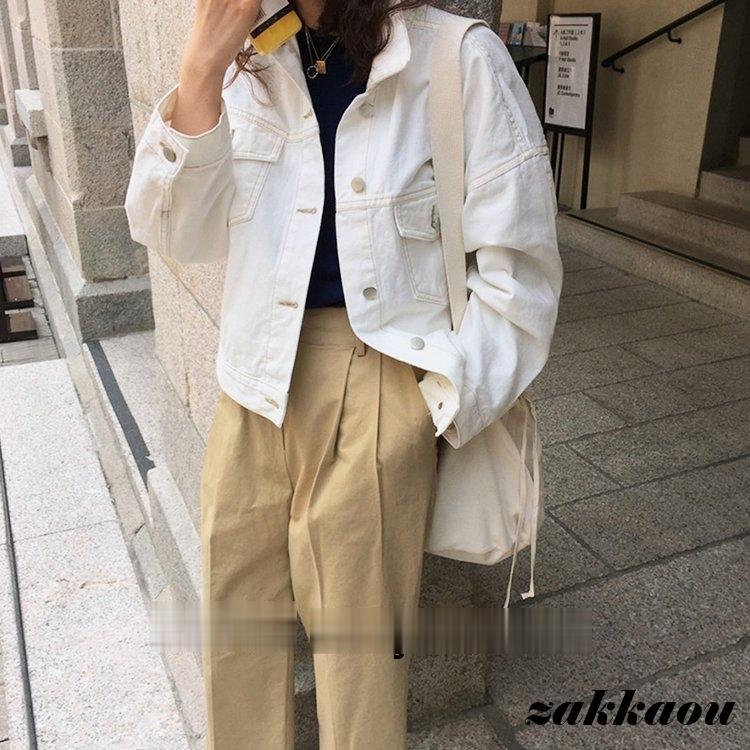 デニムジャケット レディース ゆったり 白 おしゃれ オーバー デニムジャケット レディース ゆったり 白 おしゃれ オーバー