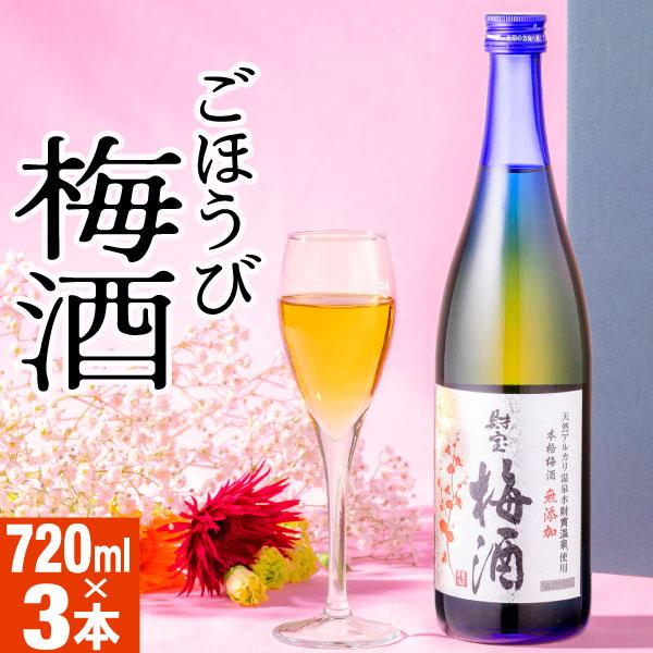 (ポイント5倍) 梅酒 ギフト 財宝梅酒 12度 720ml 3本 ホワイトデー お返し 国産 お酒 誕生日 プレゼント 爆買