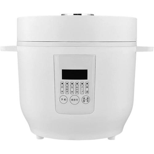 炊飯器 3合 3合炊き ホワイト コンパクトライスクッカー マイコン式 一人暮らし 温度センサー搭載 6種類メニュー (D)｜zaiko-r｜09