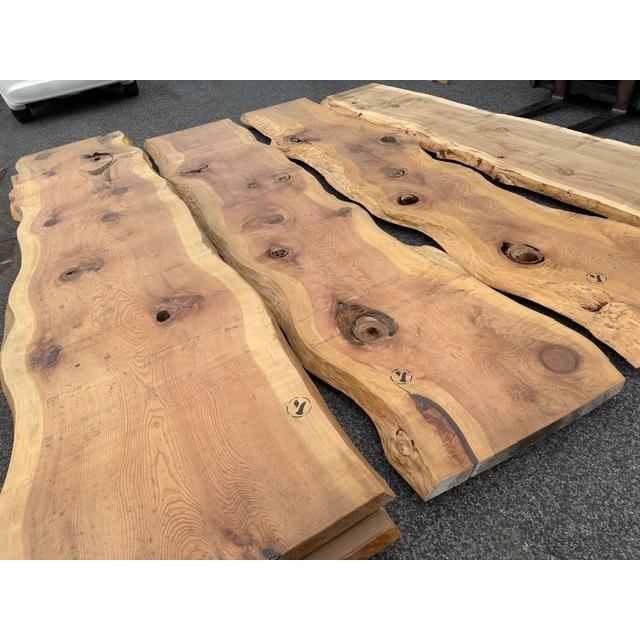 4-1261【4枚まとめ売り】野マン）銘木 杉スギ 椙 杢カウンターテーブル