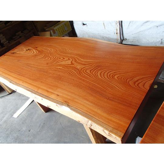 激安最終処分銘木 欅けやき 無垢一枚板 天板 テーブル 塗装