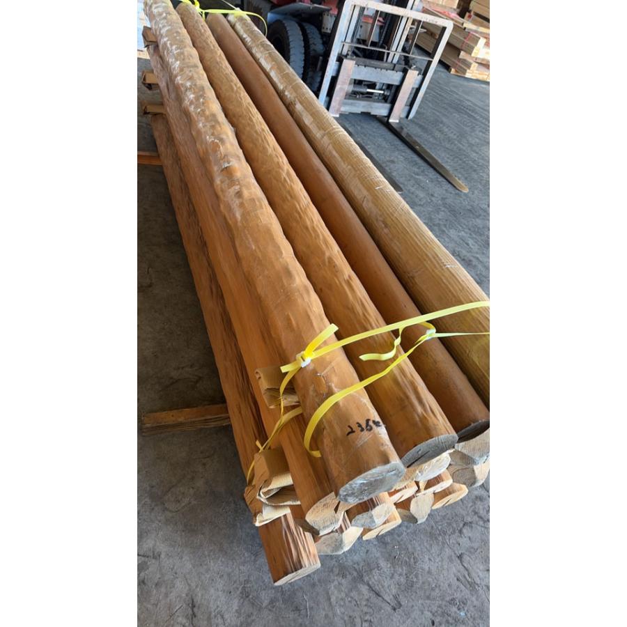 5-221【超目玉品】杉 絞り丸太 椙スギ 和風和室風呂玄関ポーチ柱DIY