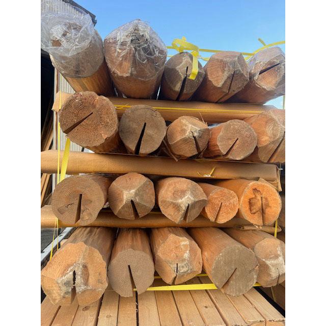 5-221【超目玉品】杉 絞り丸太 椙スギ 和風和室風呂玄関ポーチ柱DIY