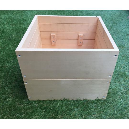 7-860【木製プランター2個セット】材木屋さんのエコ 木製 鉢カバー