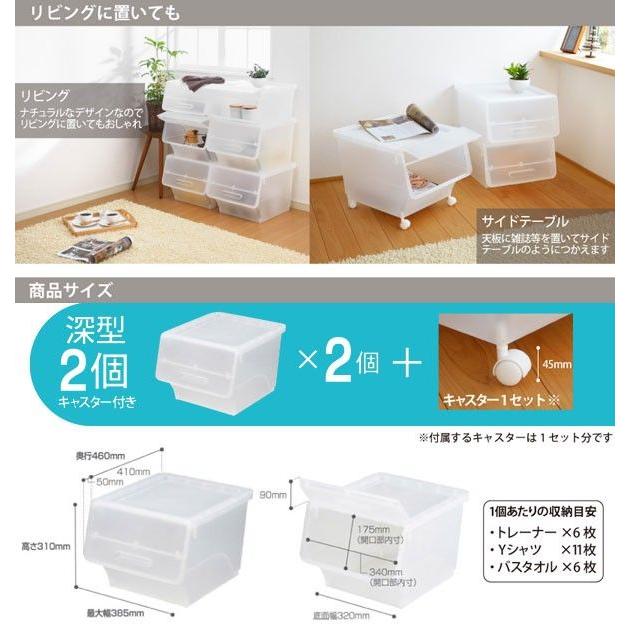 ☆深型収納ケース×2個(キャスター付) - 収納ケース ☆深型収納ケース×2個(キャスター付) - 収納ケース